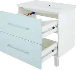 Sanflor Тумба под раковину Экко 80 мята/белая – фотография-2